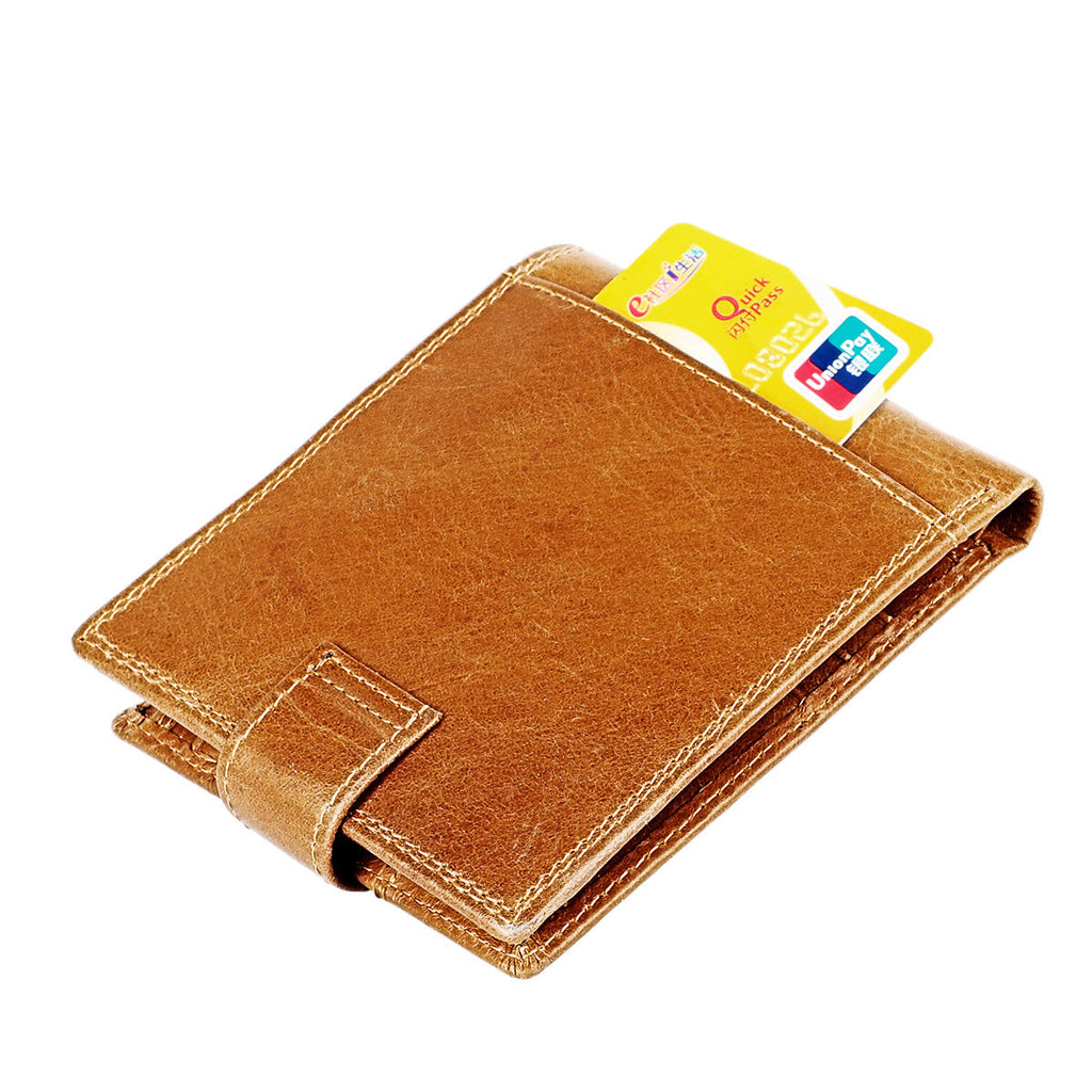 Men's Genuine Leather Multi-Slot Wallet