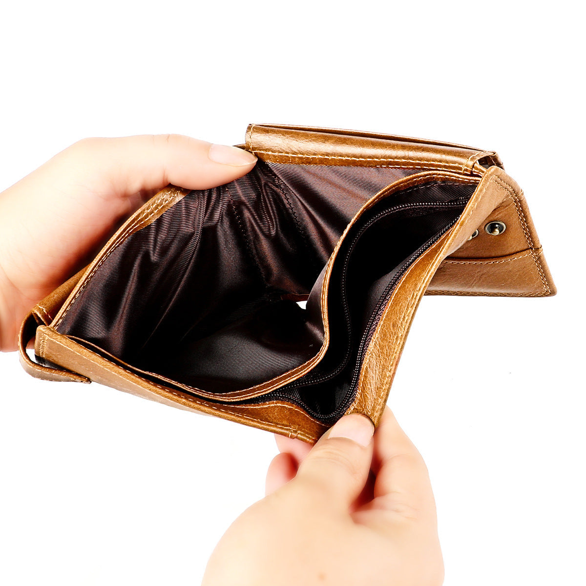 Men's Genuine Leather Multi-Slot Wallet