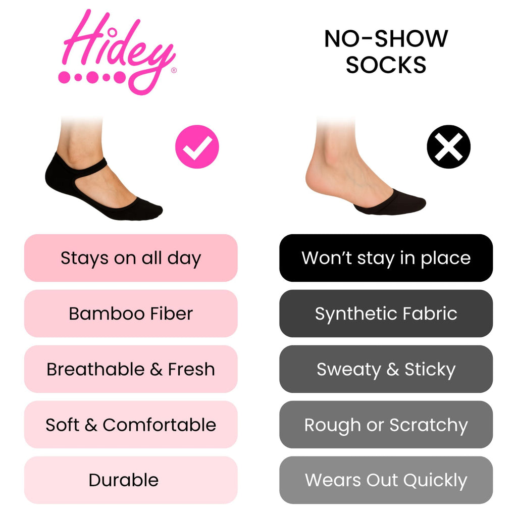 Hidey Bamboo No-Show Socks for Women