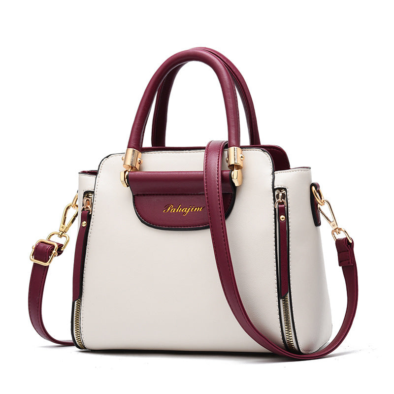 Chic Two-Tone Crossbody Handbag