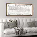 The Blessing Christian Canvas Wall Art- Wedding and Housewarming Gift