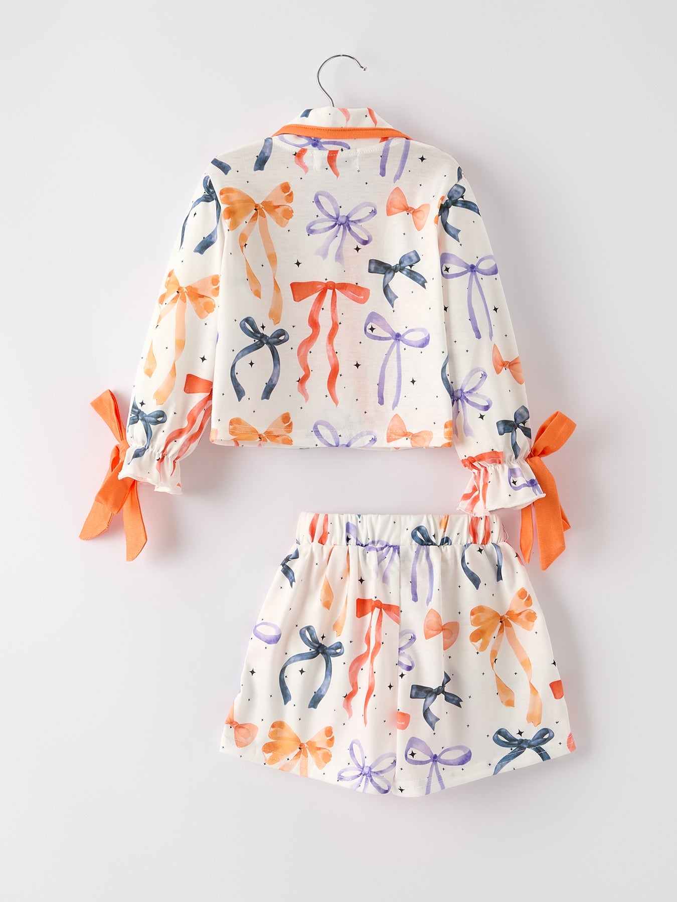 Mommy and Me Halloween Bow Pajama Set