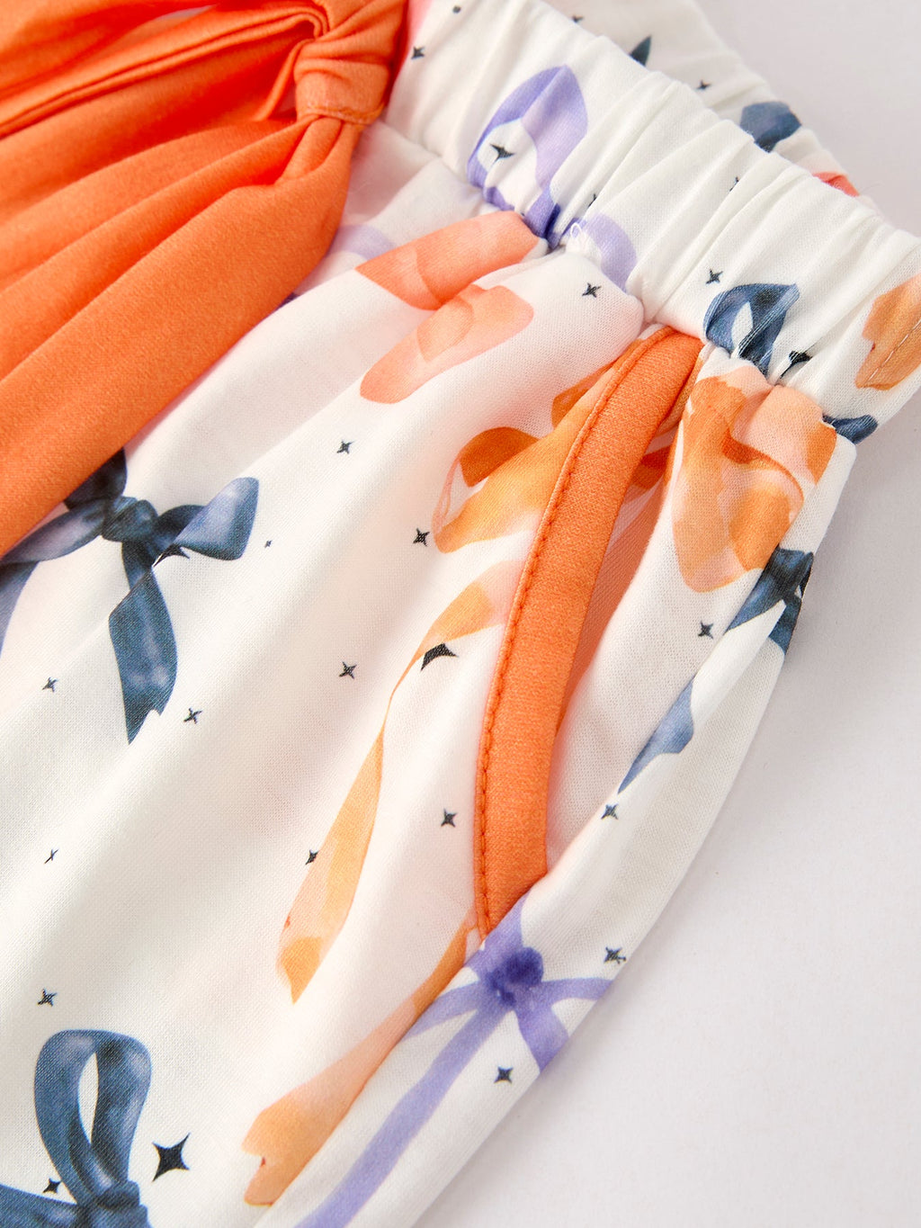 Mommy and Me Halloween Bow Pajama Set