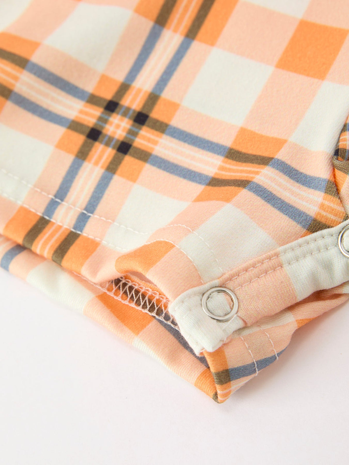 Boy's Halloween Plaid JonJon Romper