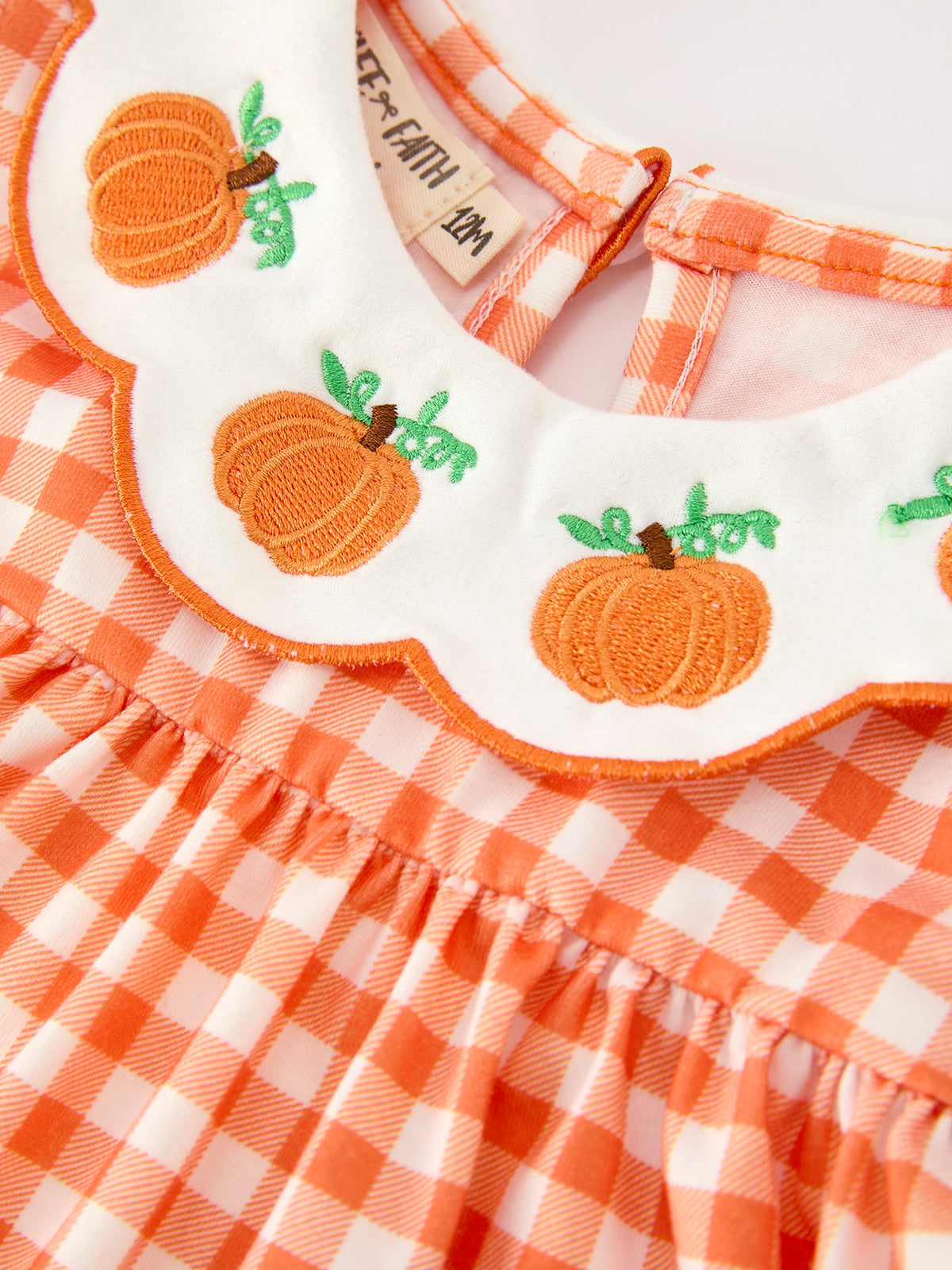 Girl's Pumpkin Puff Sleeve Bloomer Set