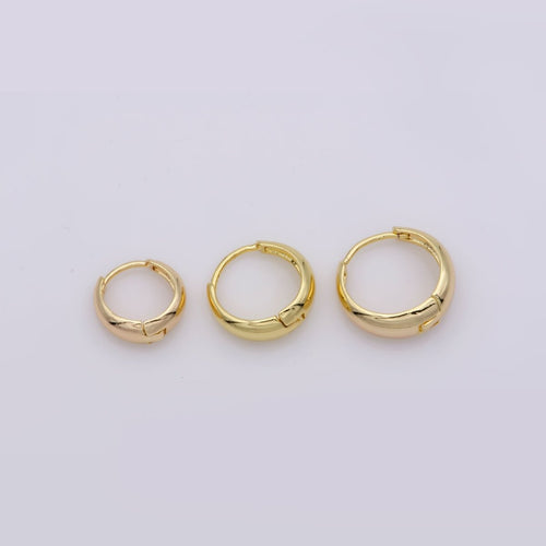 24K Gold-Filled Huggies Hoop Earrings