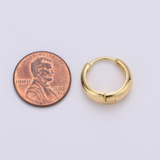24K Gold-Filled Huggies Hoop Earrings