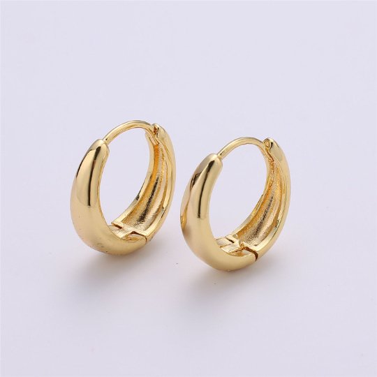 24K Gold-Filled Huggies Hoop Earrings