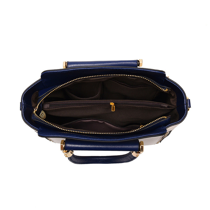 Chic Two-Tone Crossbody Handbag