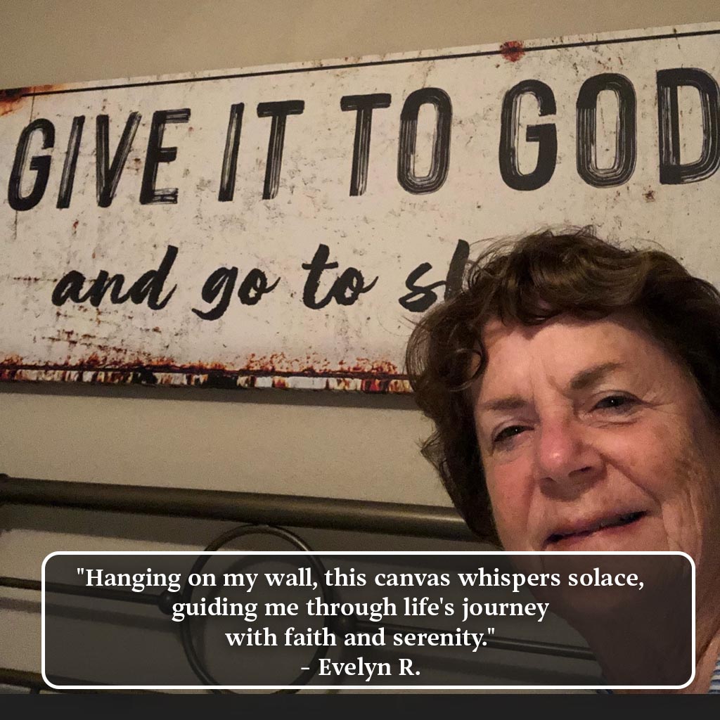 Give It to God and Go to Sleep – Rustic Christian Wall Art