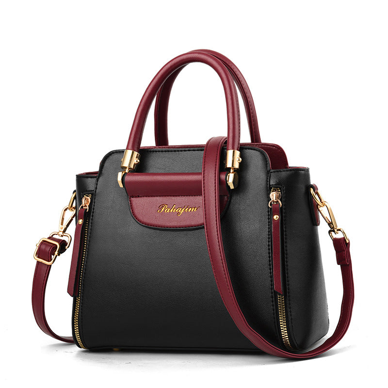 Chic Two-Tone Crossbody Handbag