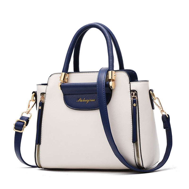 Chic Two-Tone Crossbody Handbag