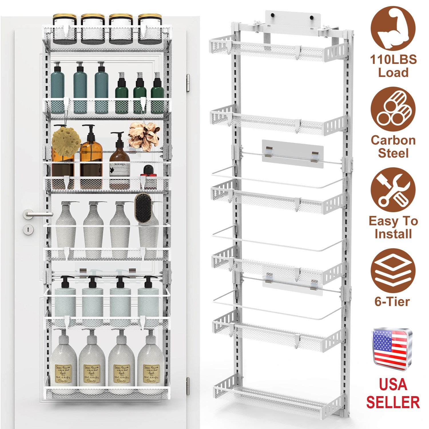 6-Tier Over-the Door Pantry Organizer