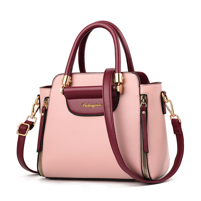Chic Two-Tone Crossbody Handbag