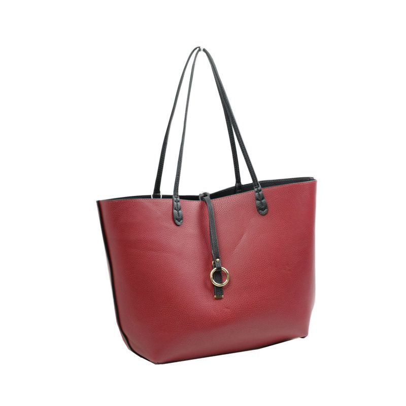 Kendra Reversible Vegan Leather Tote & Crossbody Bag