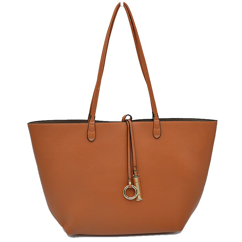 Kendra Reversible Vegan Leather Tote & Crossbody Bag