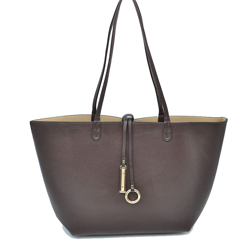Kendra Reversible Vegan Leather Tote & Crossbody Bag
