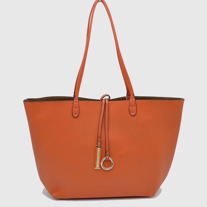Kendra Reversible Vegan Leather Tote & Crossbody Bag