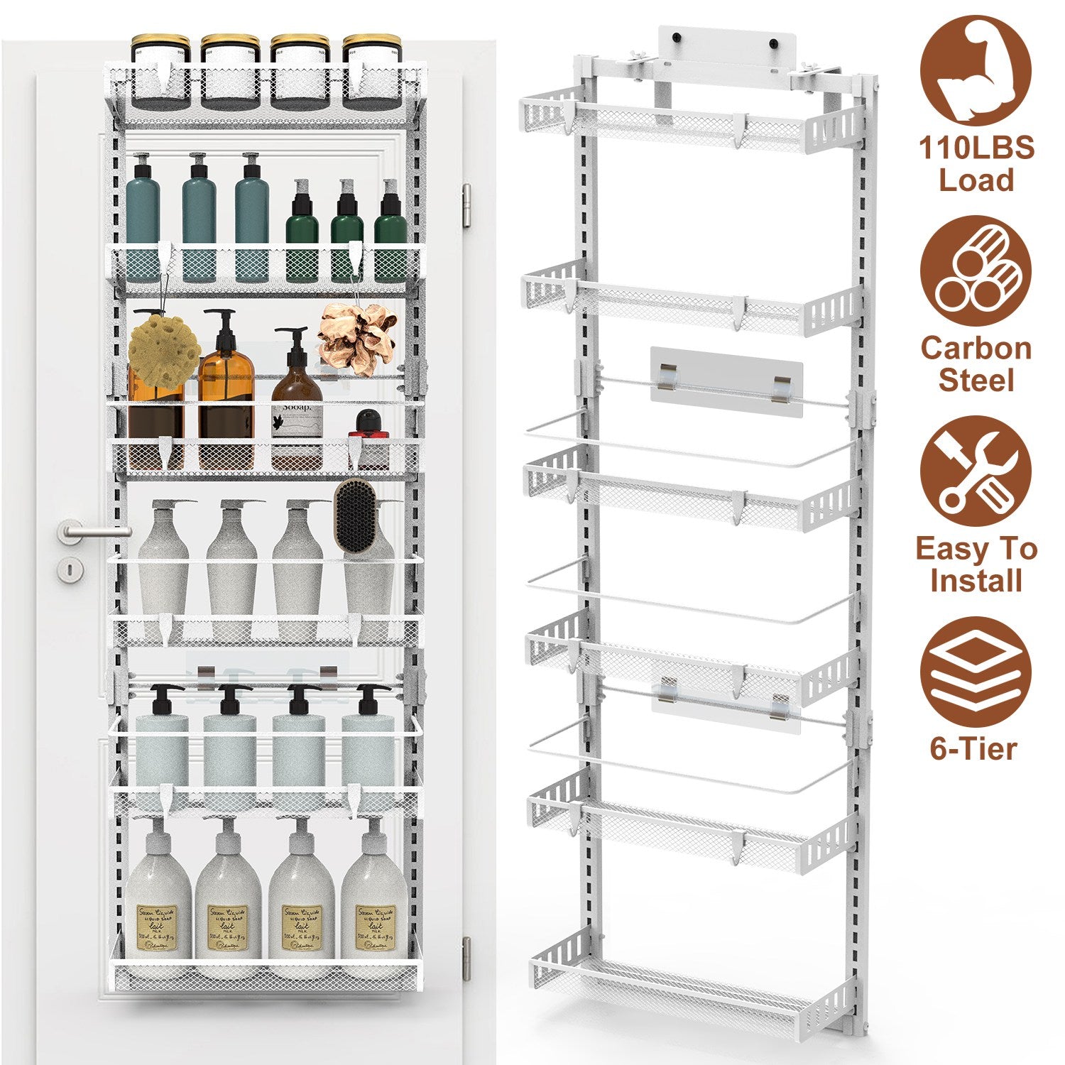 6-Tier Over-the Door Pantry Organizer