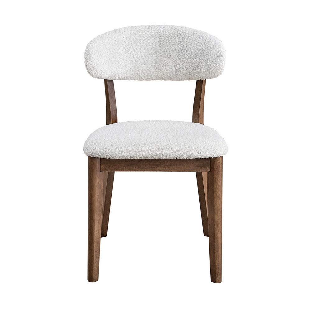 Scandinavian Dining Table Set with Upholstered Chairs-Seats 4-6