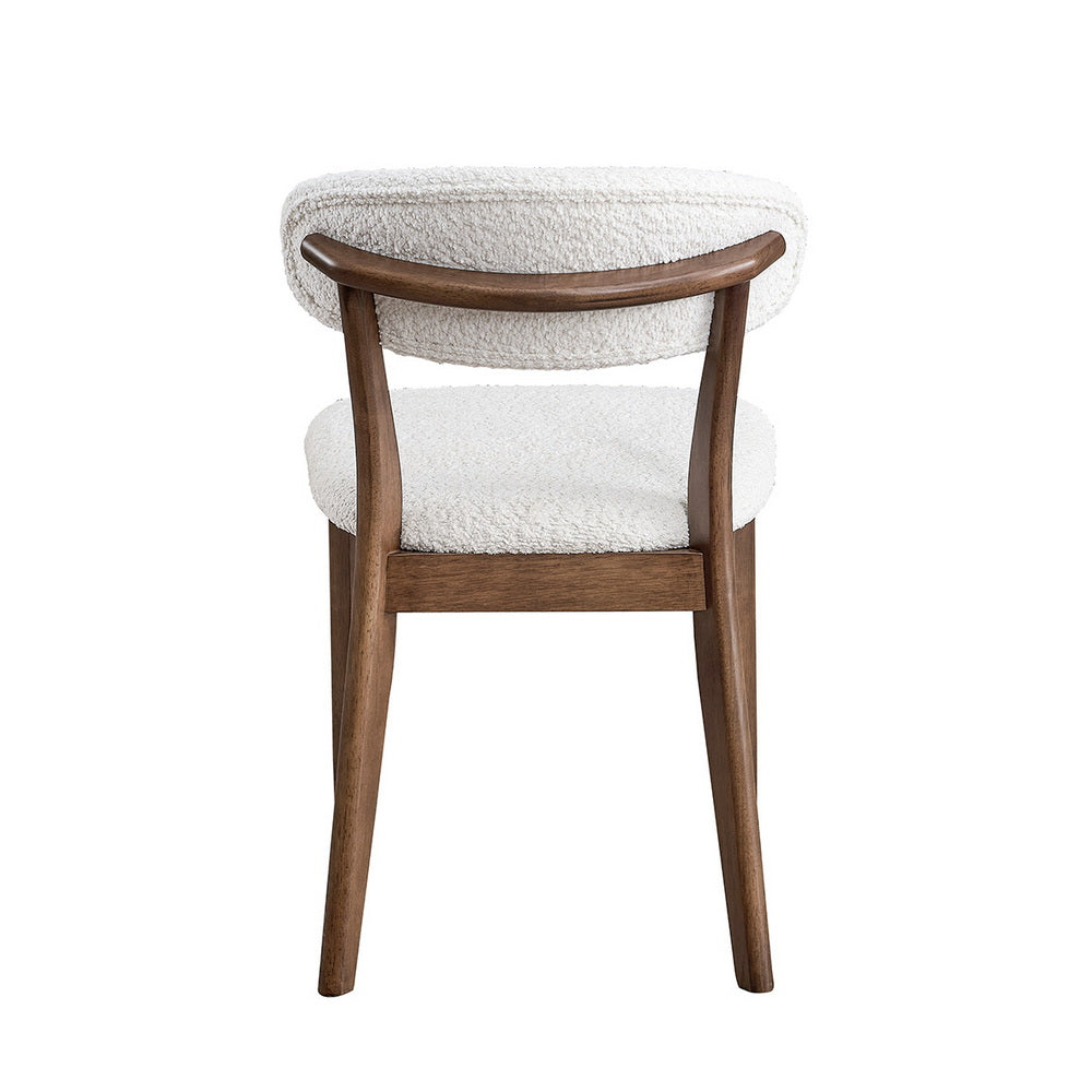 Scandinavian Dining Table Set with Upholstered Chairs-Seats 4-6