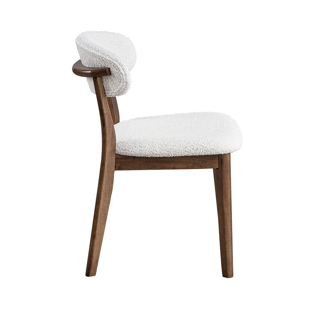 Scandinavian Dining Table Set with Upholstered Chairs-Seats 4-6