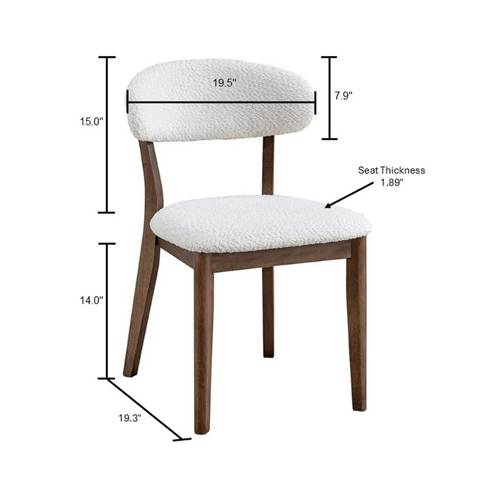 Scandinavian Dining Table Set with Upholstered Chairs-Seats 4-6