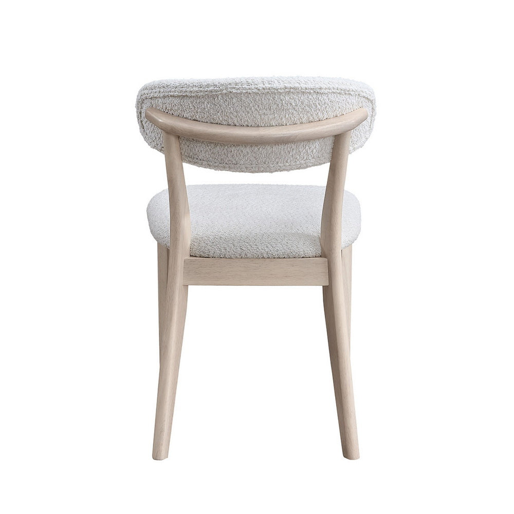 Scandinavian Dining Table Set with Upholstered Chairs-Seats 4-6