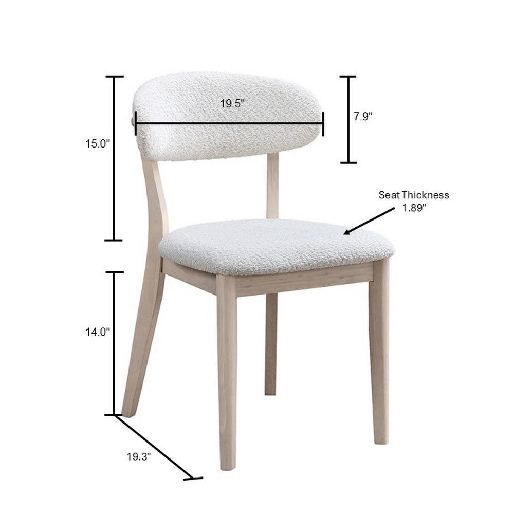 Scandinavian Dining Table Set with Upholstered Chairs-Seats 4-6