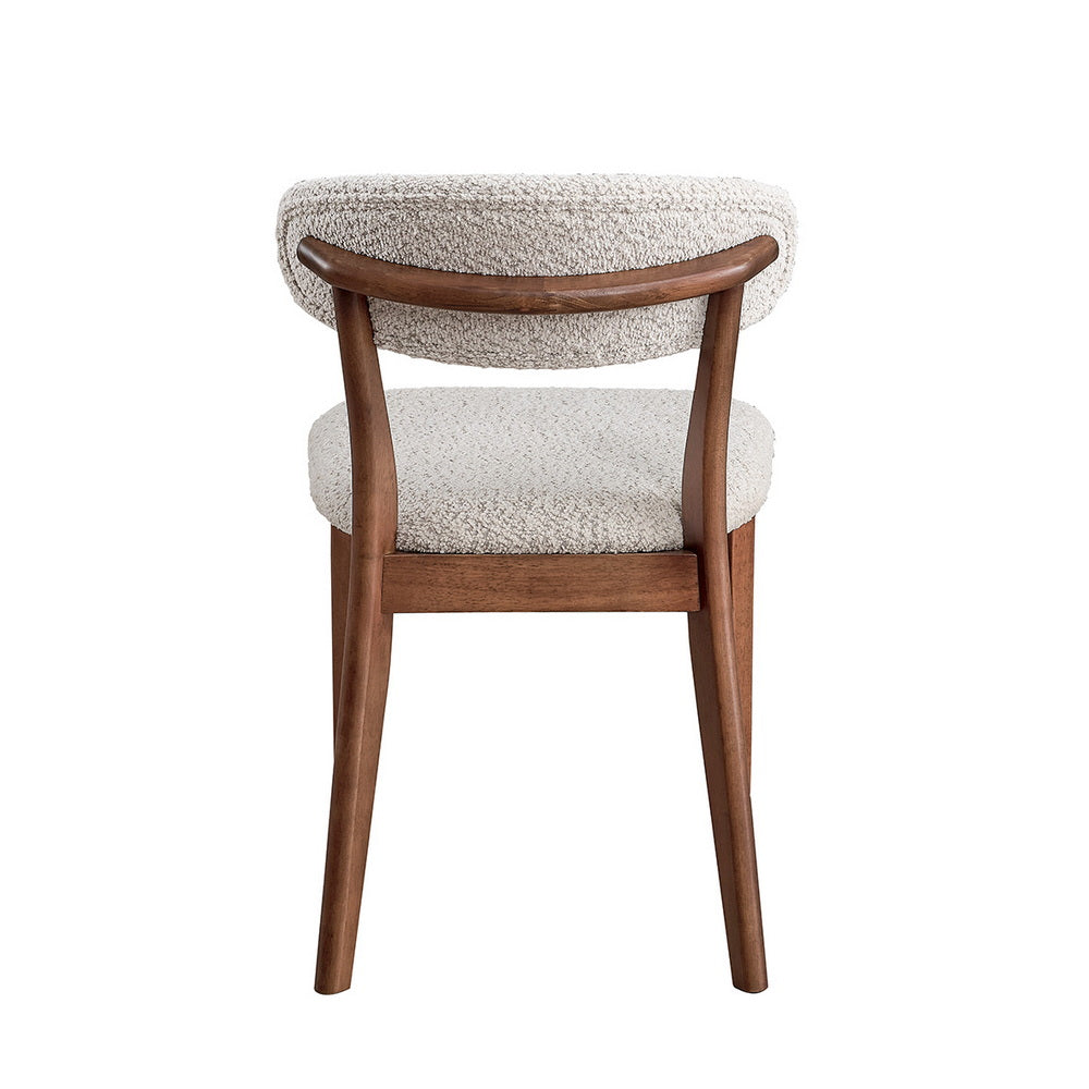 Scandinavian Dining Table Set with Upholstered Chairs-Seats 4-6