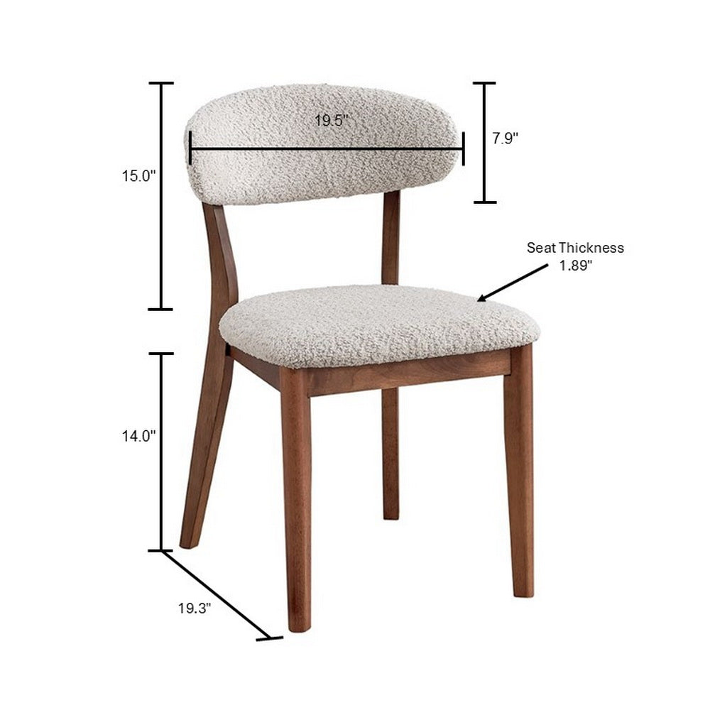 Scandinavian Dining Table Set with Upholstered Chairs-Seats 4-6