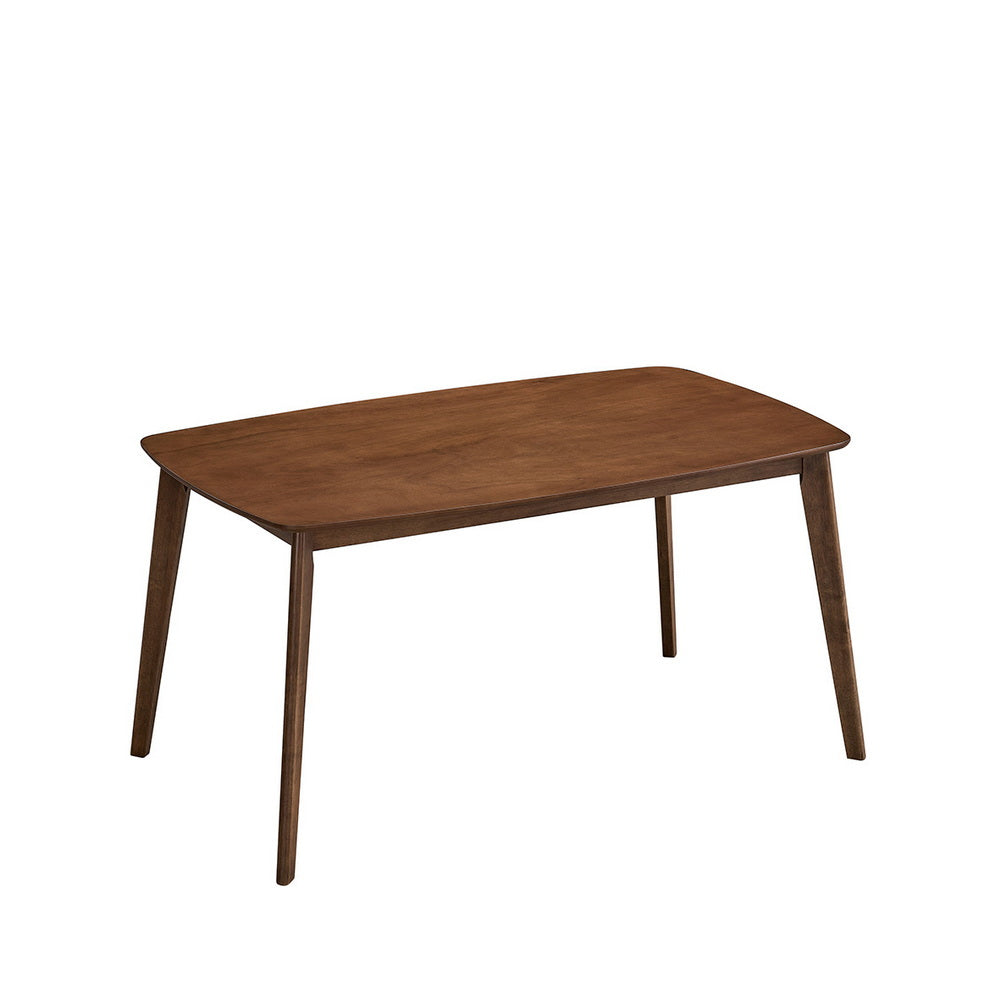 Scandinavian Dining Table Set with Upholstered Chairs-Seats 4-6