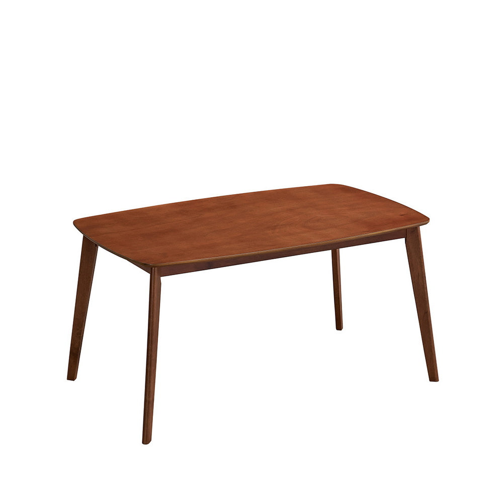 Scandinavian Dining Table Set with Upholstered Chairs-Seats 4-6