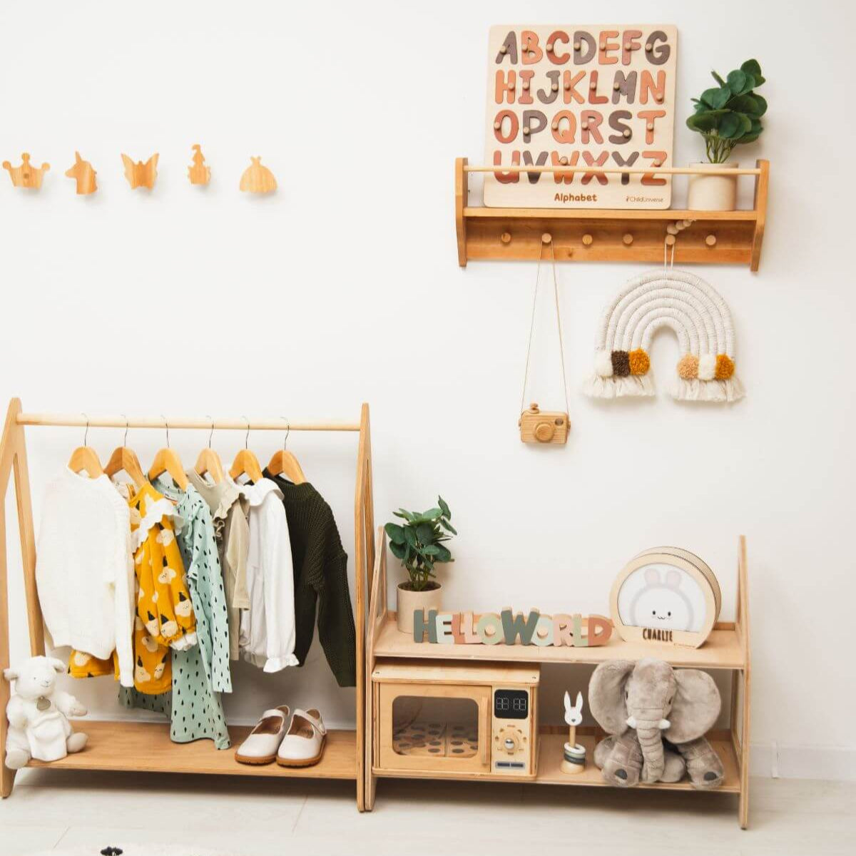 3-Peice Montessori Playroom Organization Furniture Set