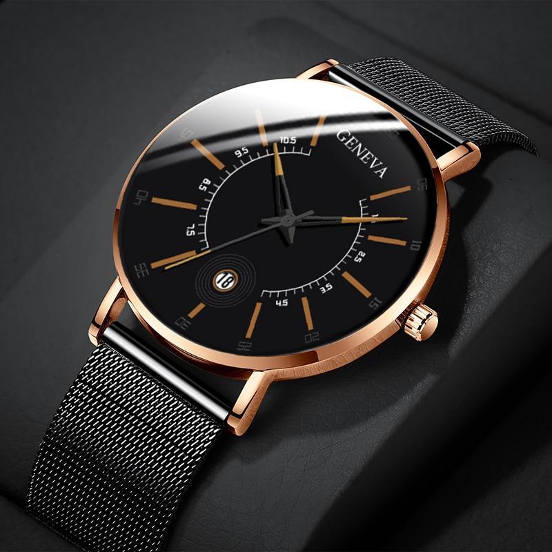 Men's Ultra-Thin Stainless Steel Mesh Watch