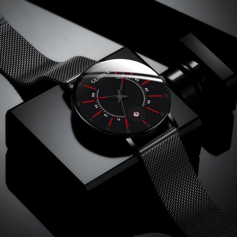Men's Ultra-Thin Stainless Steel Mesh Watch