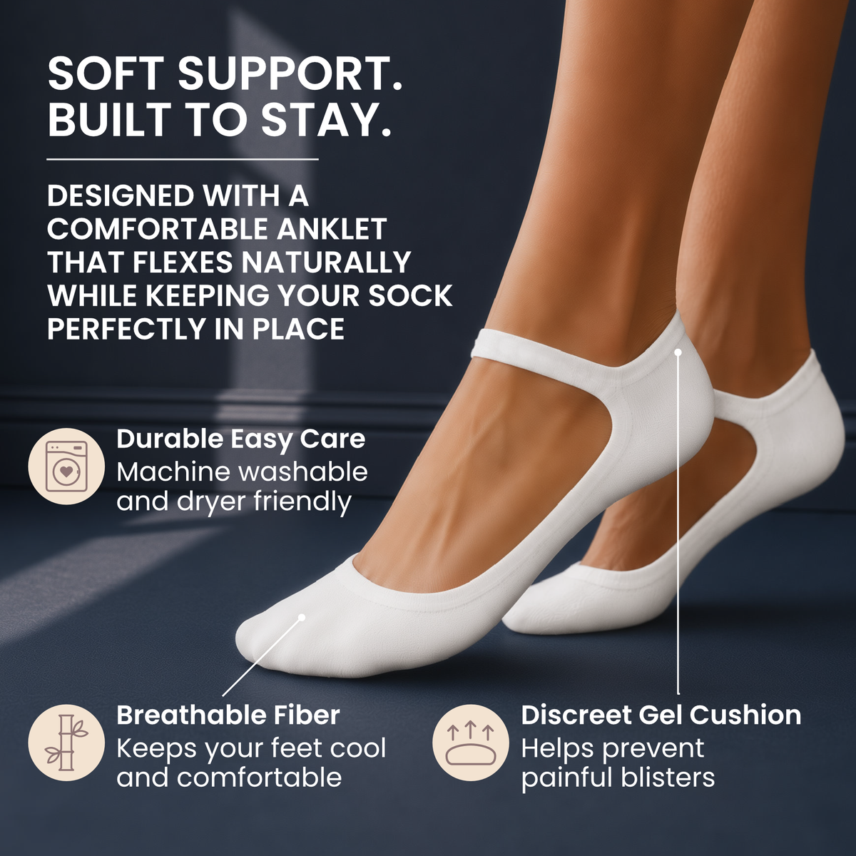 Hidey Bamboo No-Show Socks for Women