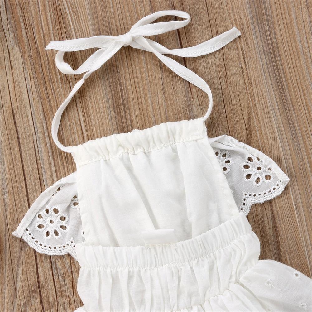 Baby Girl Lace Romper--Sleeveless Summer Outfit