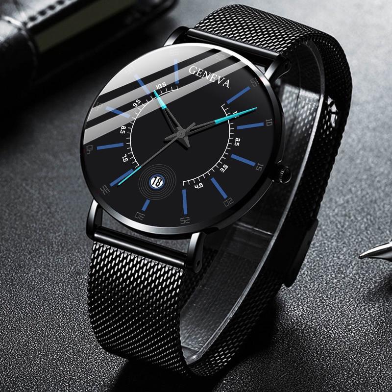Men's Ultra-Thin Stainless Steel Mesh Watch