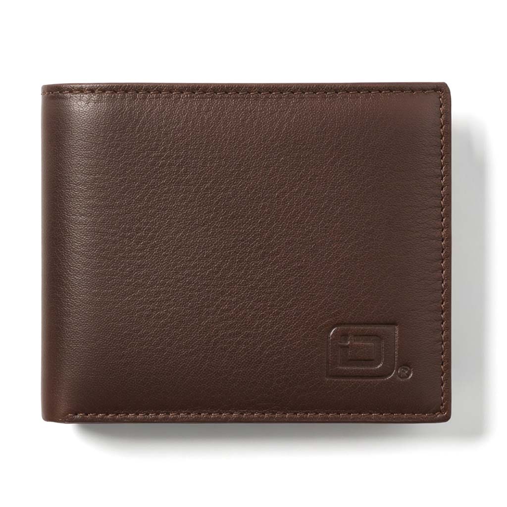 Men's Genuine Leather RFID Bifold wallet with ID Window