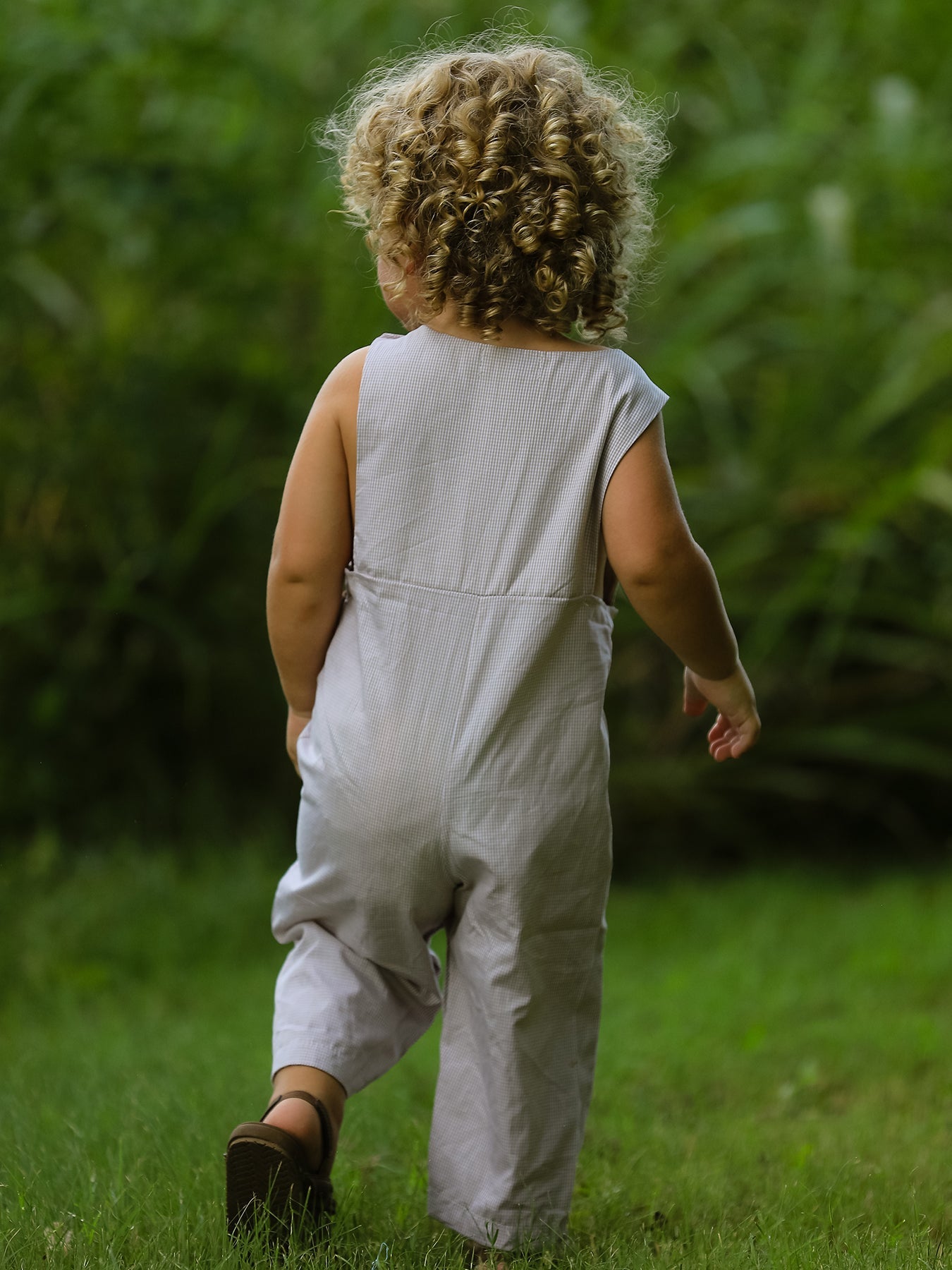 Boy's Fall Pumpkin Smocked Romper