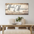 Meals and Memories Kitchen Canvas SIgn