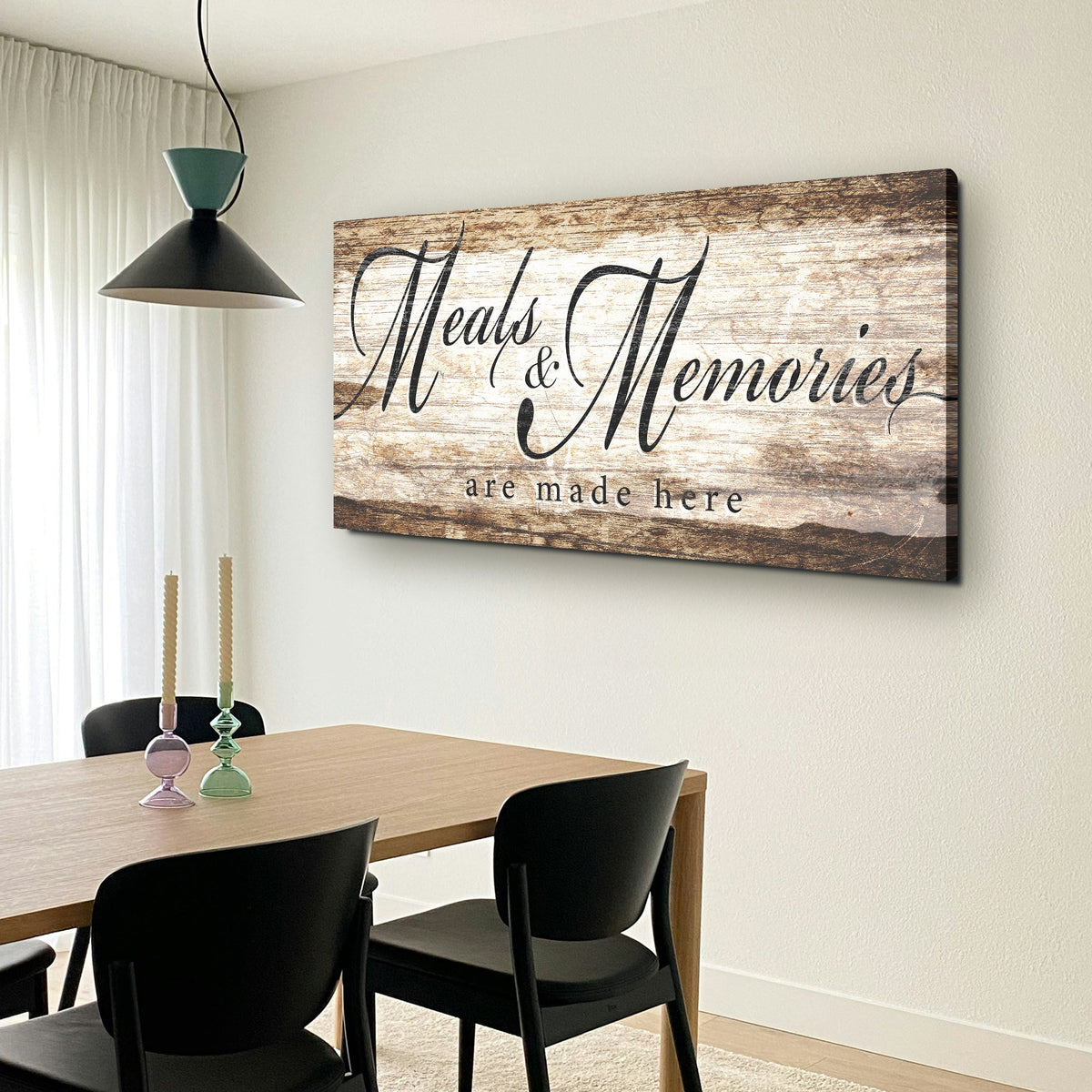 Meals and Memories Kitchen Canvas SIgn