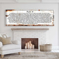 Psalms 91 "He id My Refuge" Rustic Wall Art