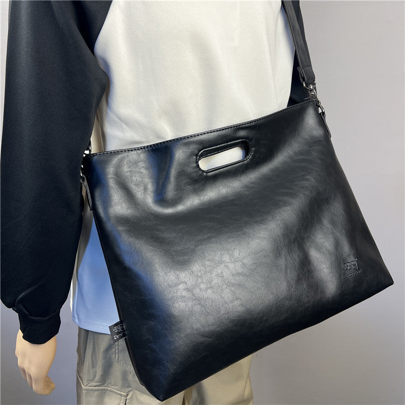 Men's Vintage-Style Shoulder Travel Bag