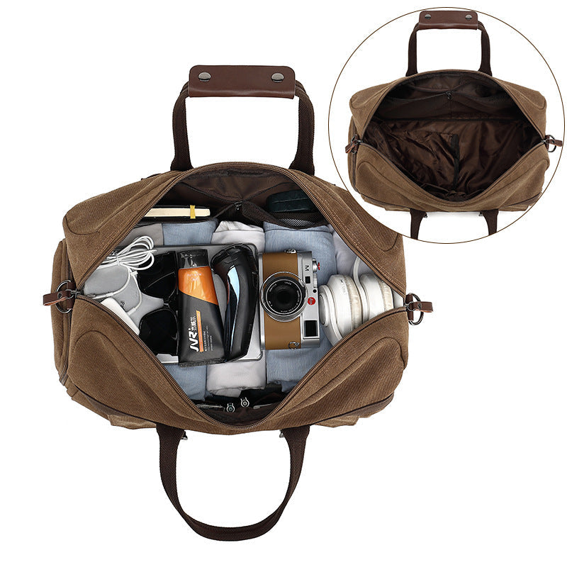 Men's Large Capacity Canvas Travel Bag