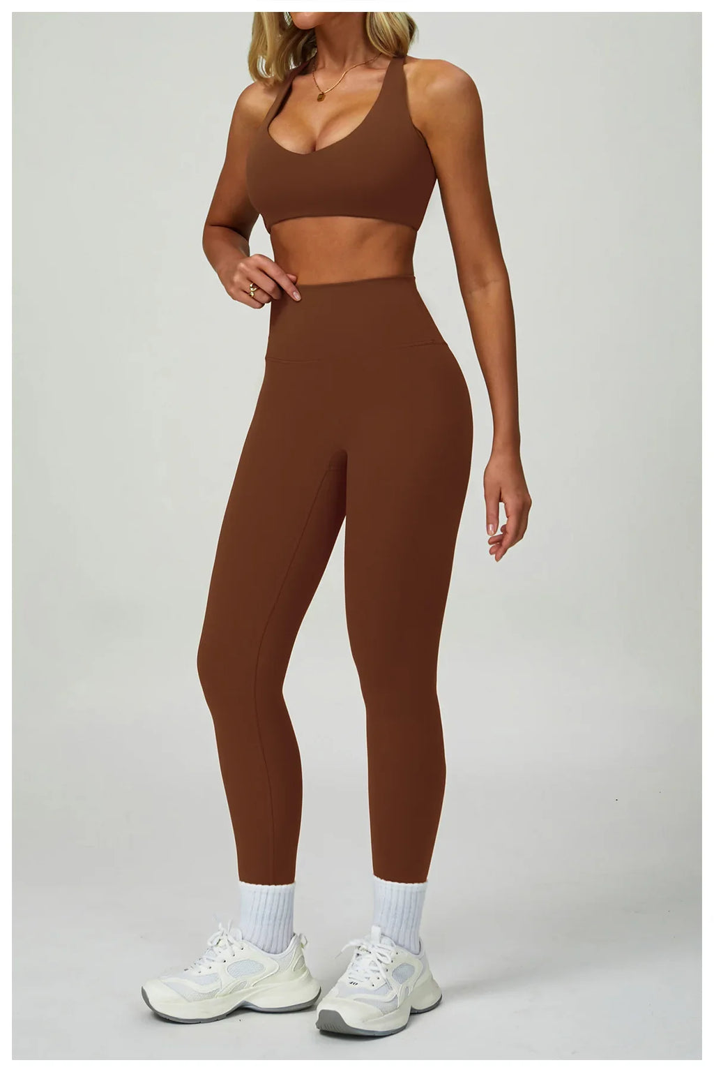 Women's 2/3-piece Activewear Set- Sports Bra, Leggings and Shorts