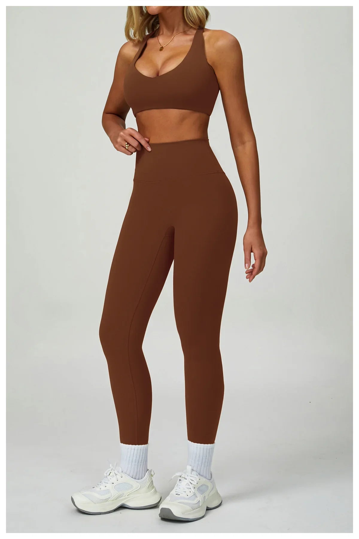 Women's 2/3-piece Activewear Set- Sports Bra, Leggings and Shorts