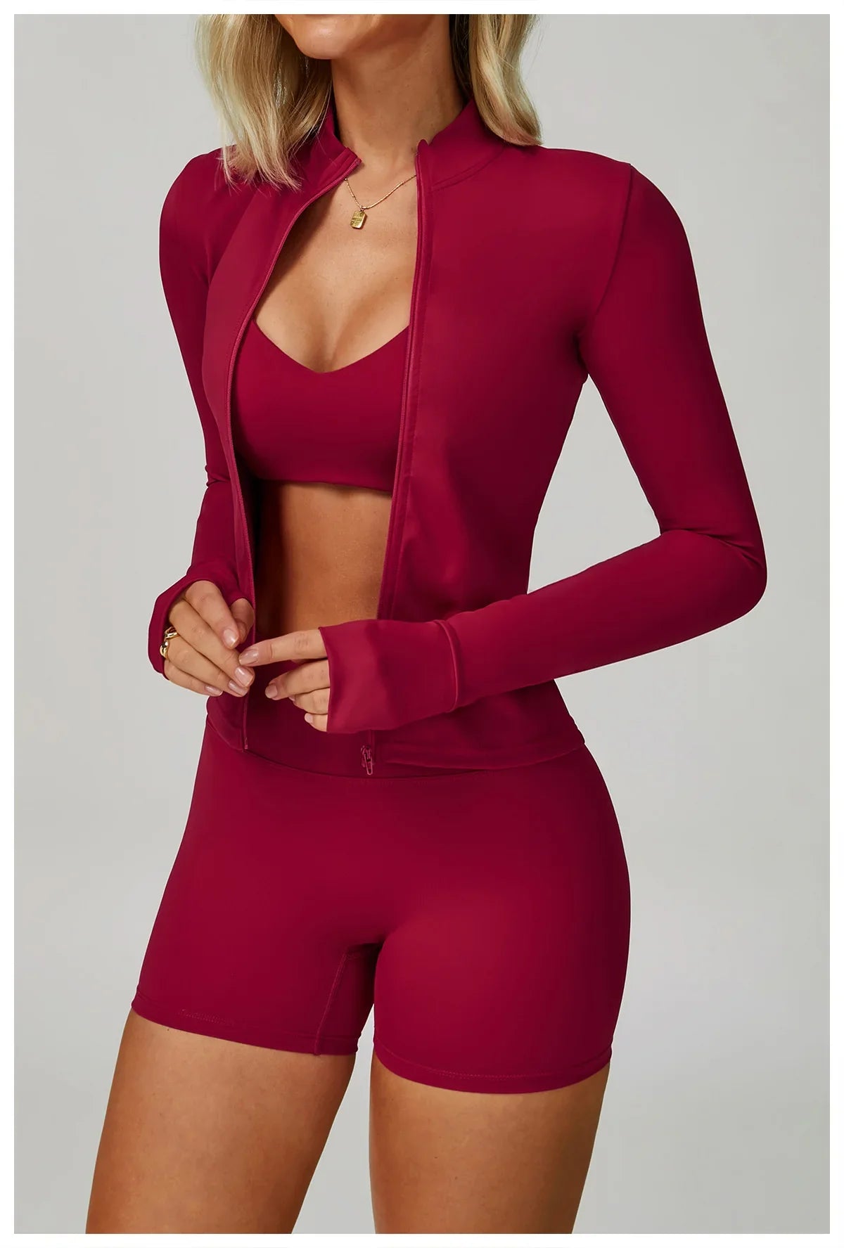 Women's 2/3-piece Activewear Set- Sports Bra, Leggings and Shorts