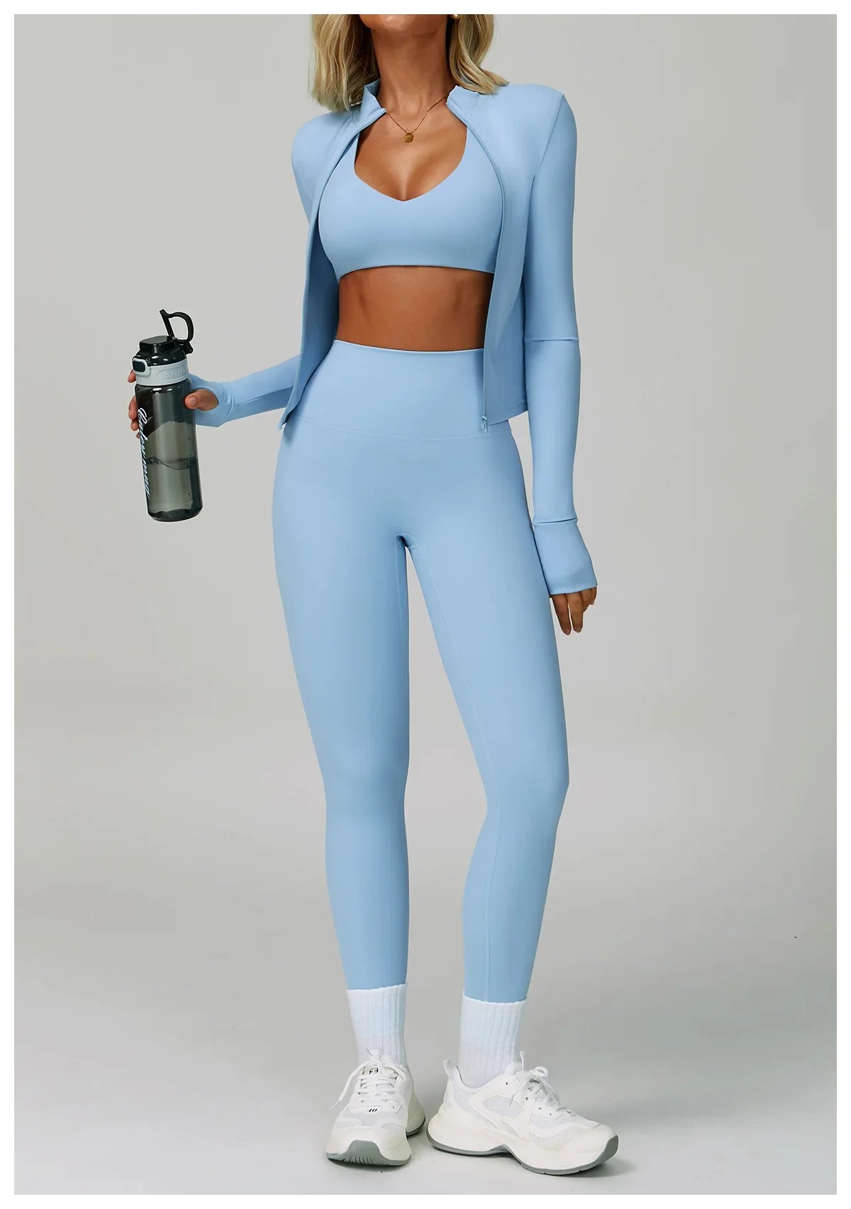 Women's 2/3-piece Activewear Set- Sports Bra, Leggings and Shorts